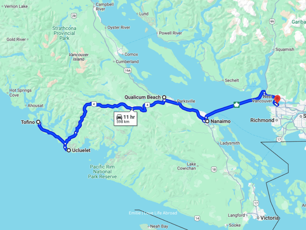 Vancouver Island Vancouver to Tofino