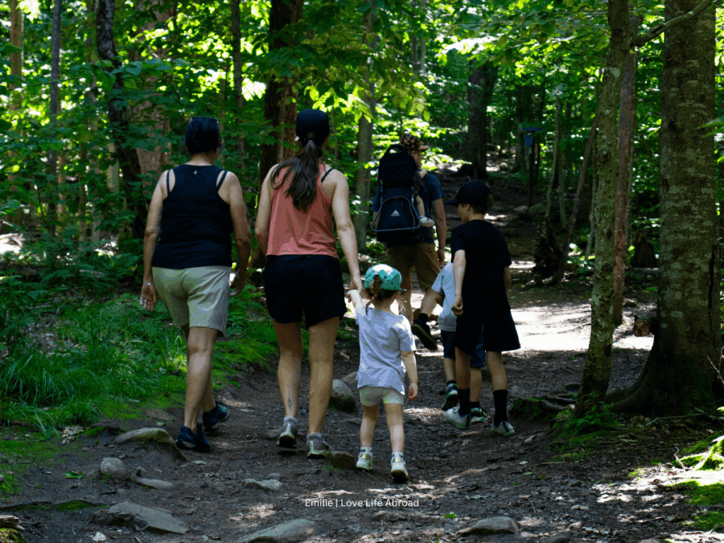 Abris Sous Roche trail at Mount Wright