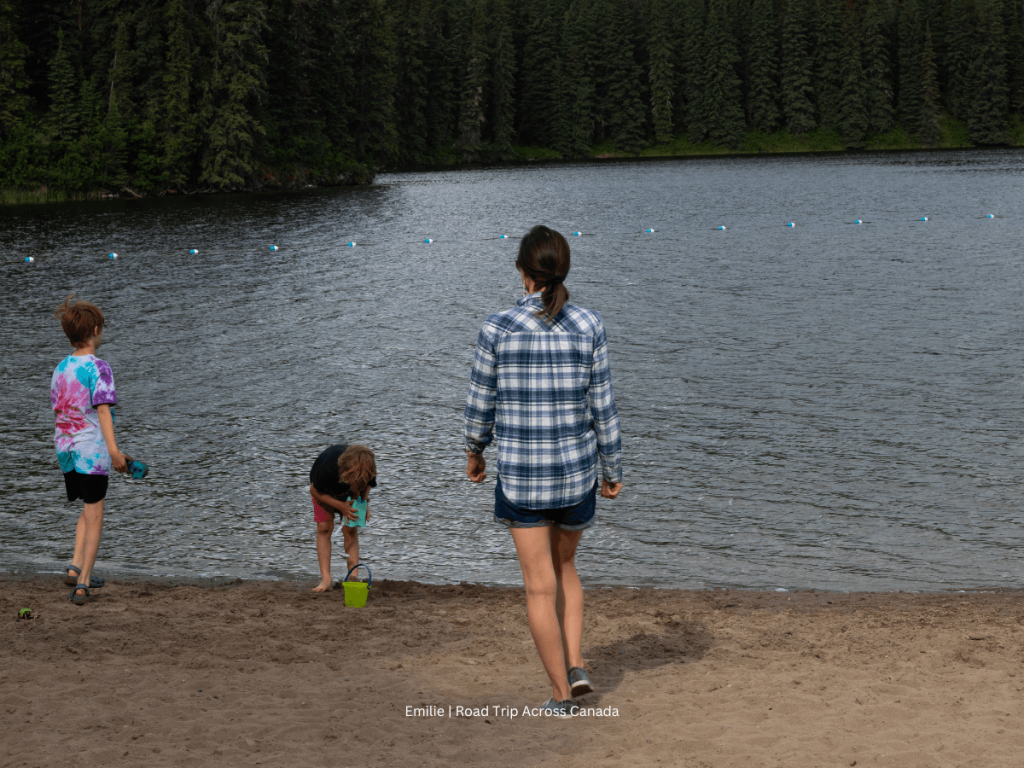 Beach time at Jarvis Lake