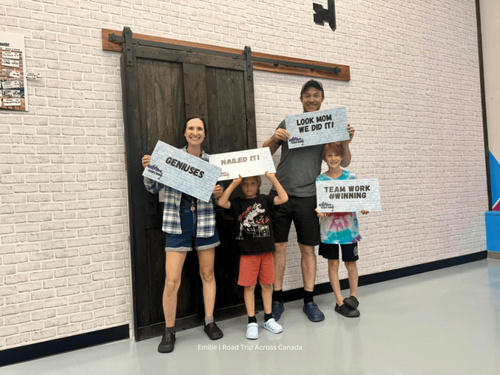We did the Escape room and escaped with 2 minutes left