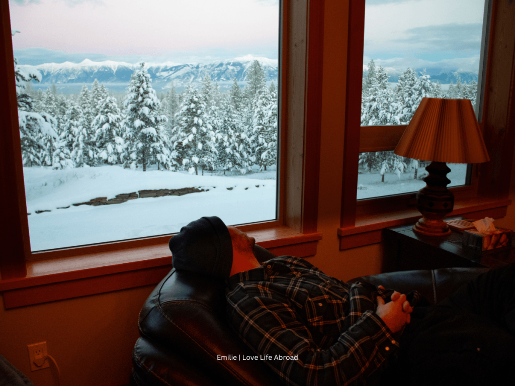 HomeExchange in Kimberley BC with an epic view of the mountains