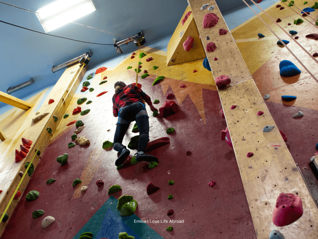 Me climbing at Spirit Rock Climbing in Kimberley