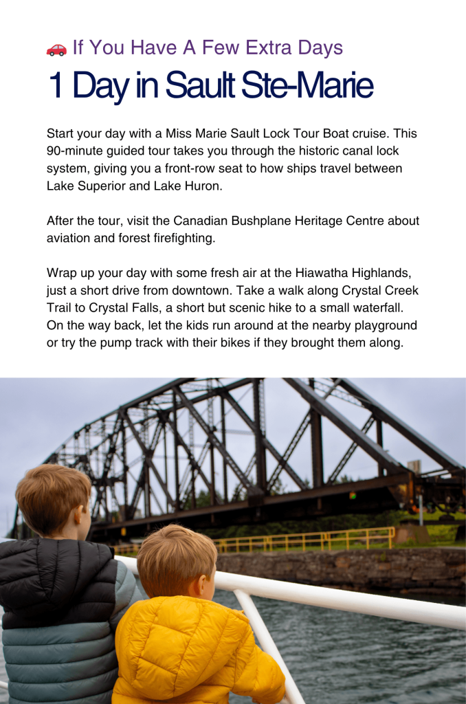 1 day in Sault Ste Marie itinerary