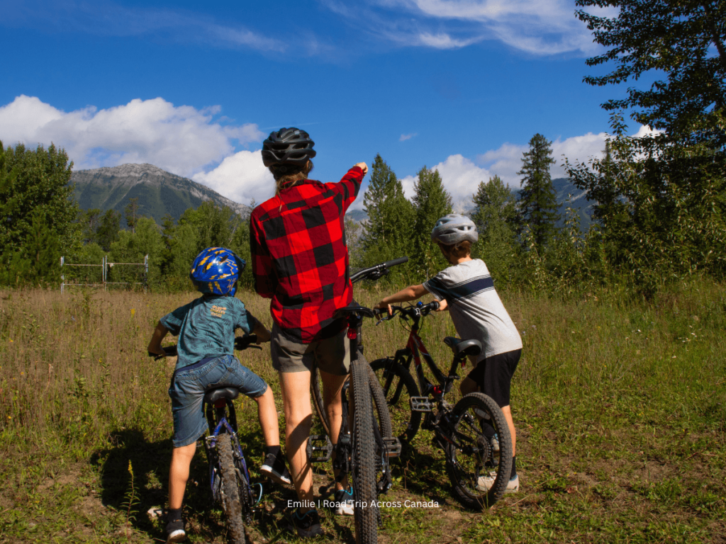 At the top of the Beaver Hut trail in Fernie BC