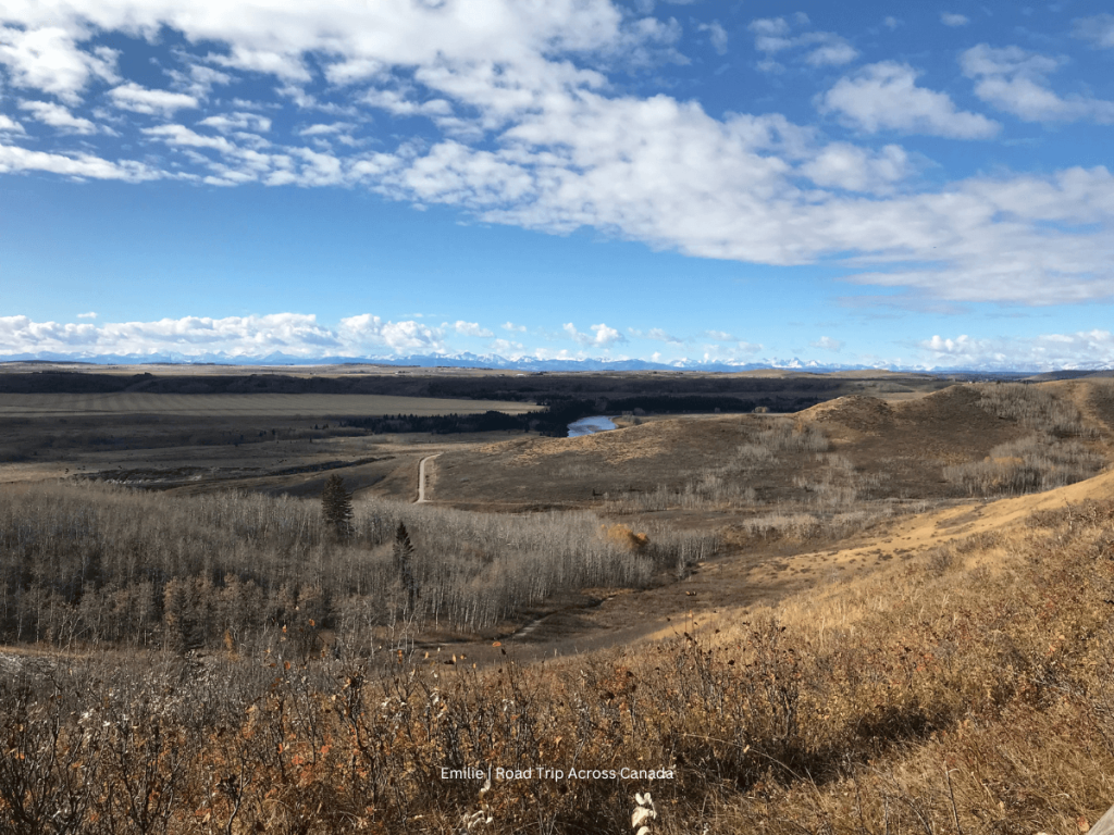 Admiring the view of the mountains from Glenbow Ranch near Cochrane