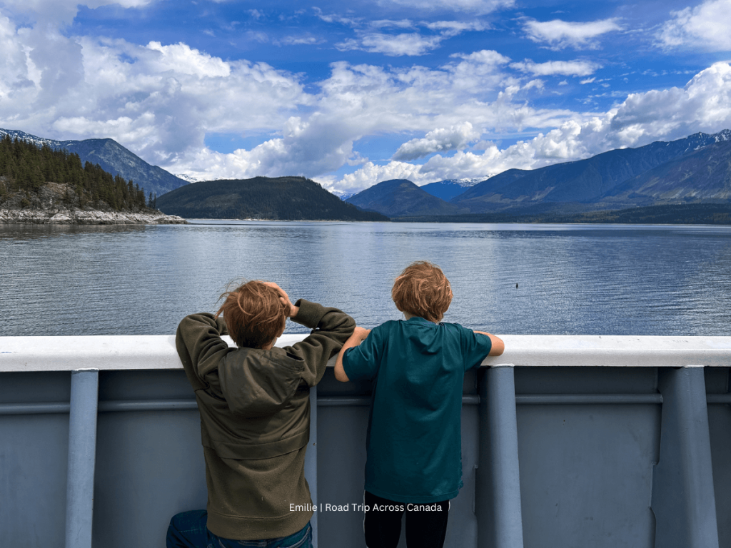 Enjoying the ferry ride on Upper Arrow Lake