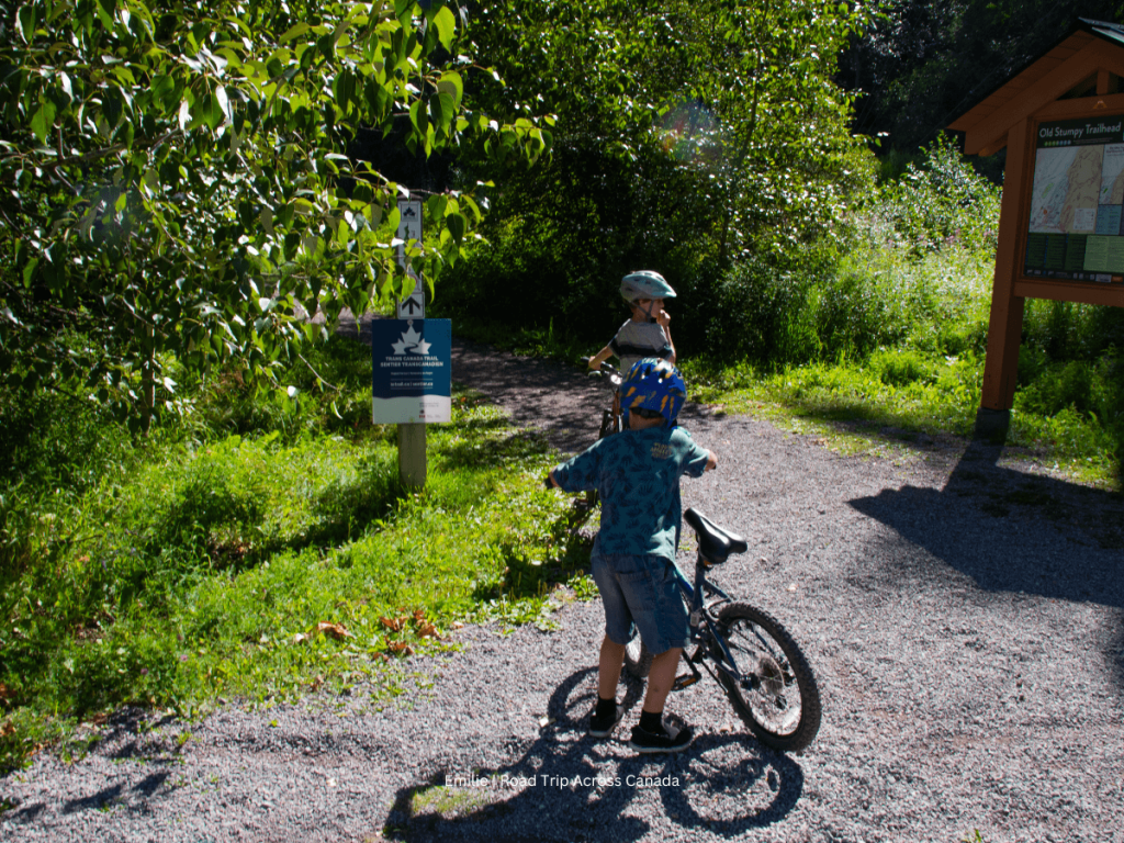 Biking on the Trans Canada Trail in Fernie BC