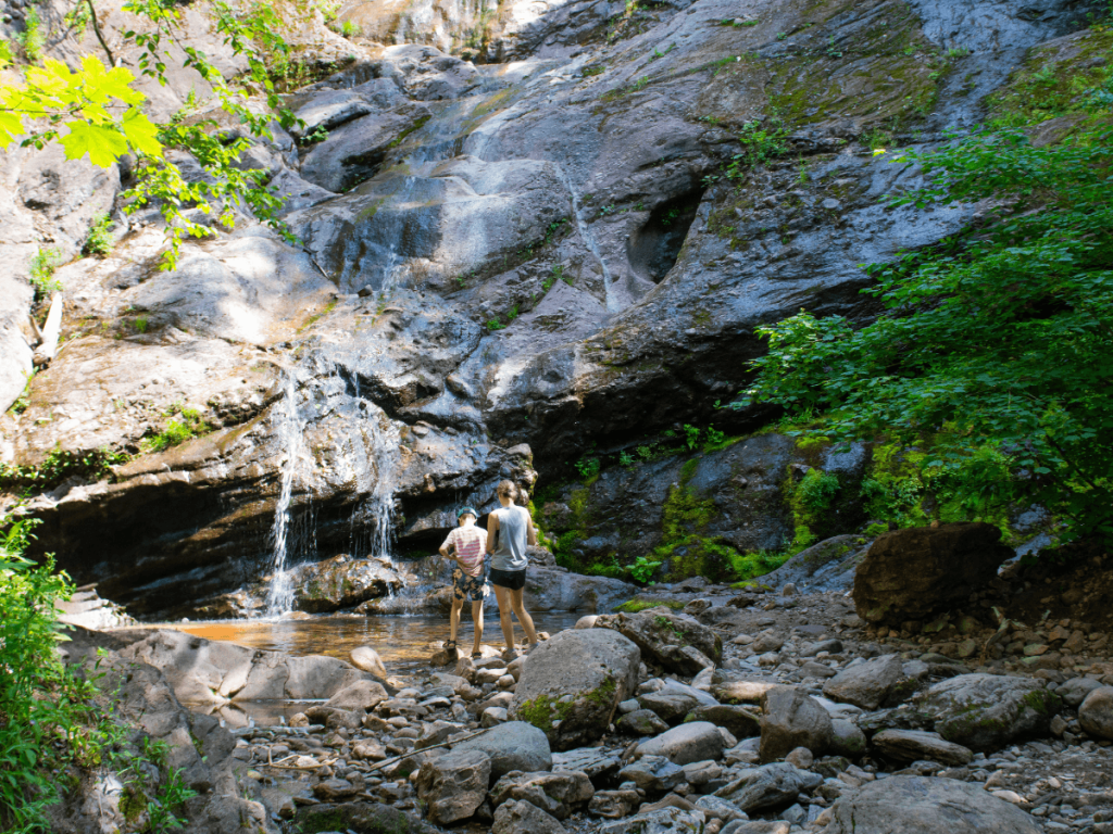 Beulach Ban Falls is another great stop on the Cabot Trail where you can cool off in the water