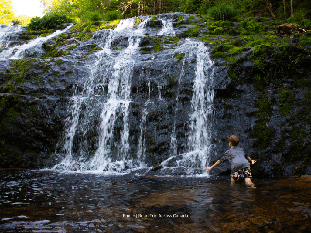 Swimming at the base of Egypt Falls (1)