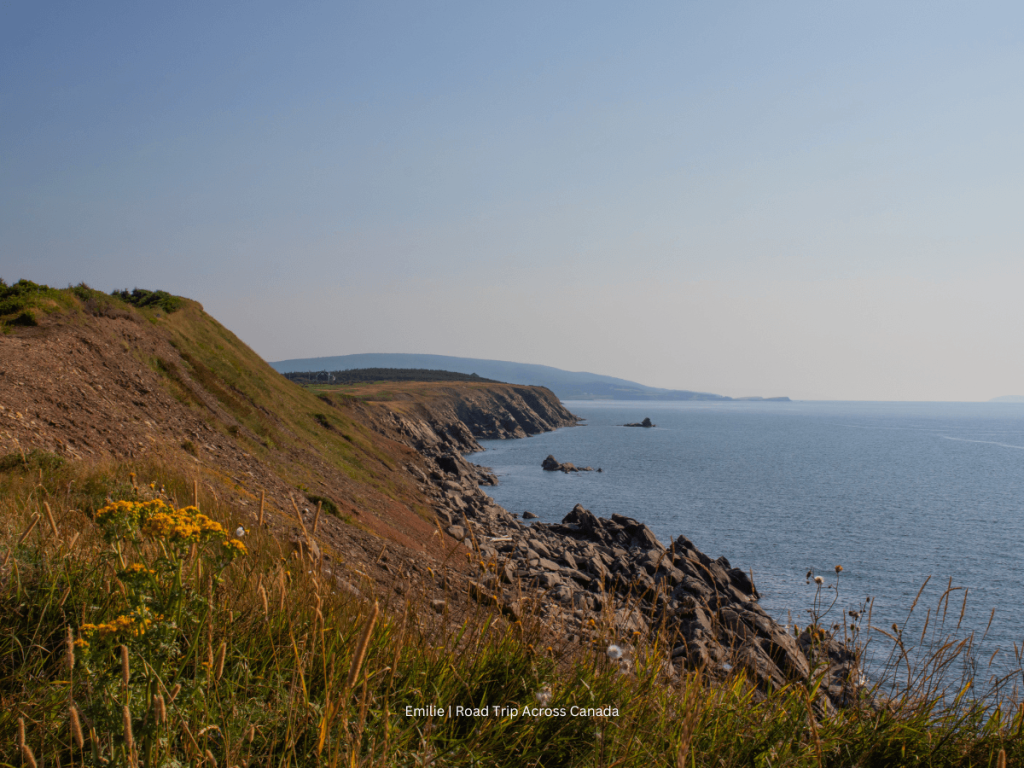 View of the ocean from the Belle Côte viewpoint